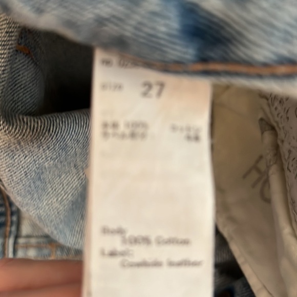 Authentic Moussy Women's Jeans Size 27 Japanese Denim Straight Leg Mid Rise - Picture 10 of 10